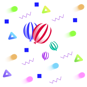 气球渐变气氛彩色电商618双11双12大促漂浮装饰